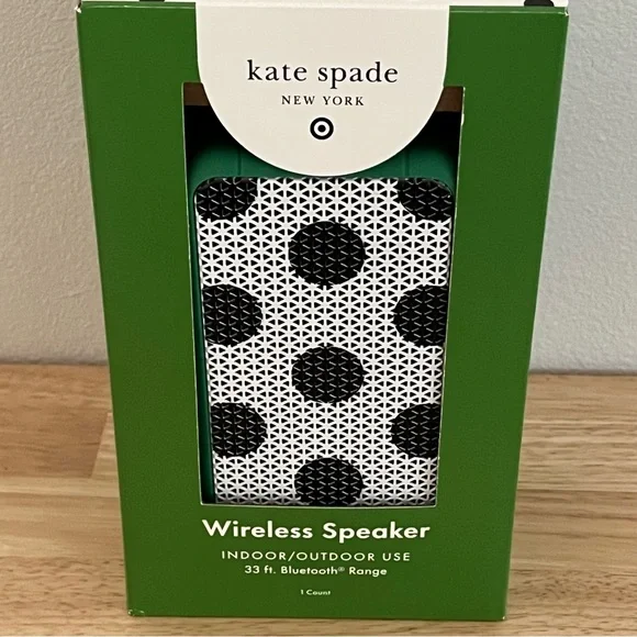 NWT Kate Spade New York Target Exclusive Polka Dot Portable Bluetooth Speaker - Picture 5 of 12